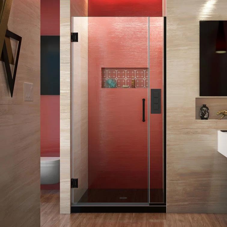 Unidoor Plus 52" W x 72" H Pivot Frameless Shower Door with ClearMax™ Technology