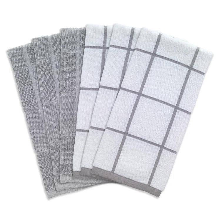 T-fal Solid and Check Dish Cloth