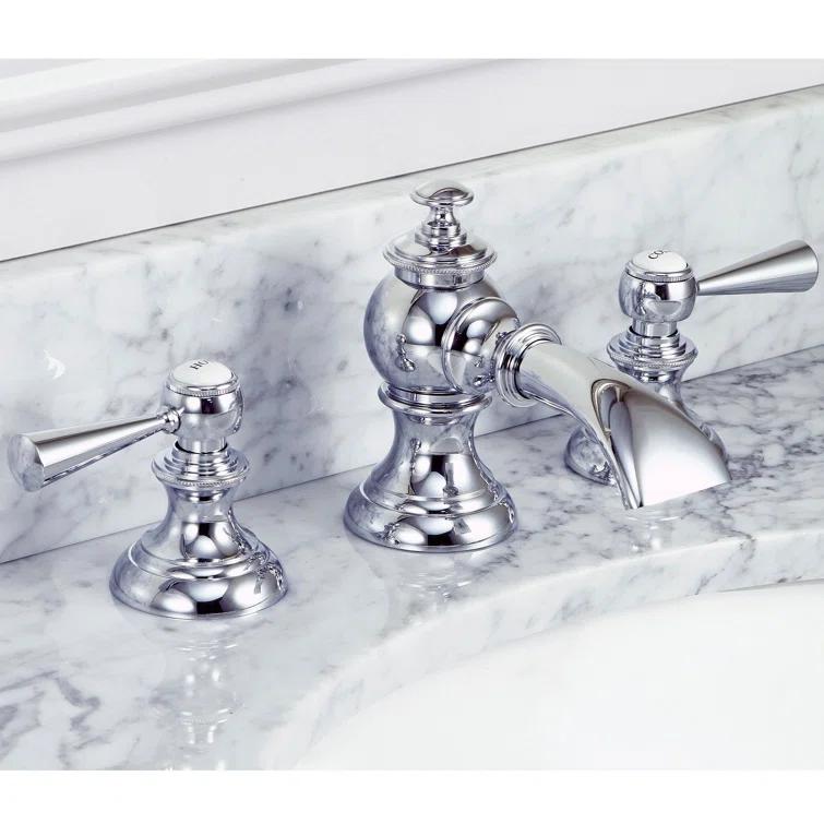Widespread 2-handle Bathroom Faucet with Drain Assembly