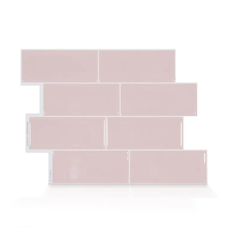 Metro 8'' W x 11'' L Gel Peel and Stick Mosaic Tile