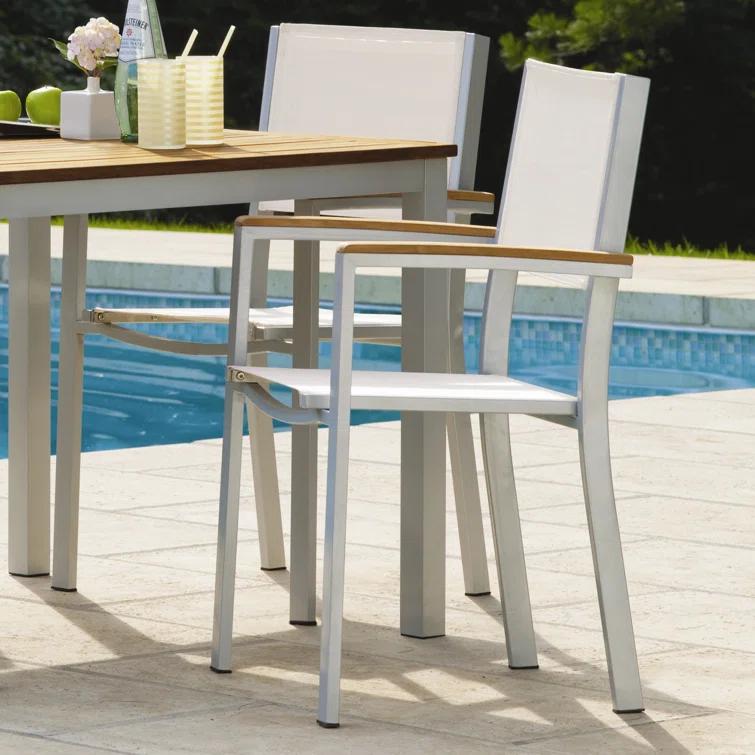 Travira Stacking Patio Arm Chair