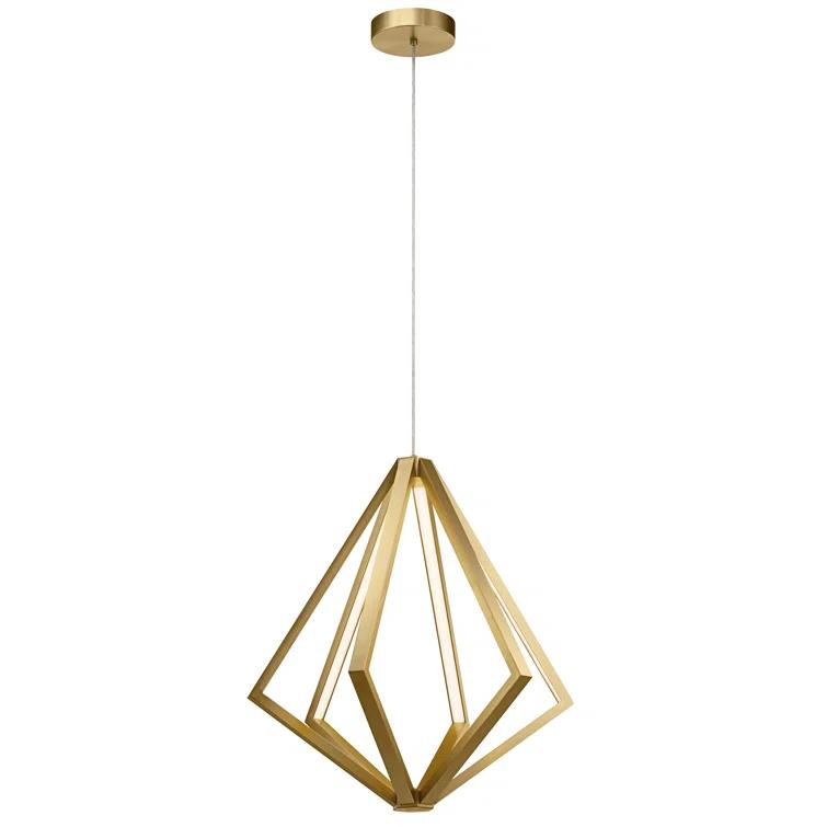 27.25 Inch 6 Led Chandelier-Champagne Gold Finish    -Traditional Installation Elan Lighting 84199