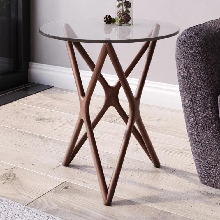 Lark Glass End Table