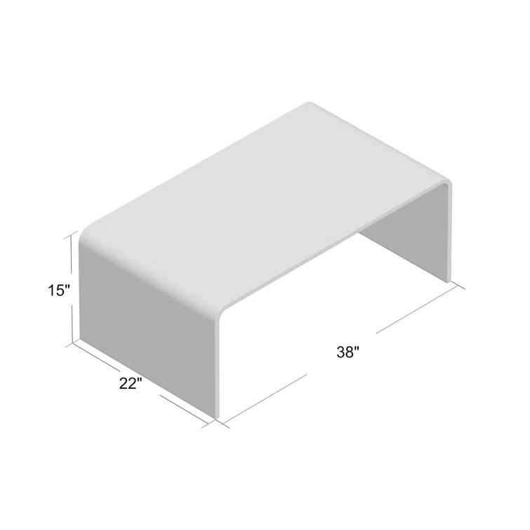 Butler Specialty Loft Crystal Clear Acrylic Coffee Table