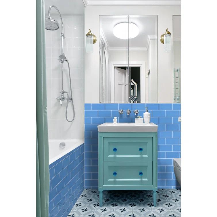Premium 3" x 6" Straight Edge Glass Mosaic Subway Tile