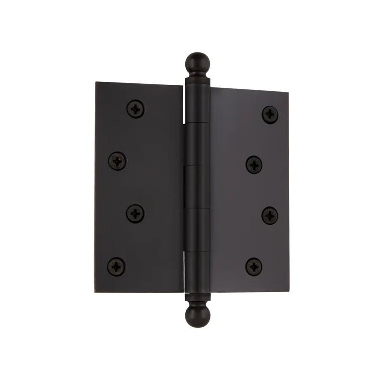 Nostalgic Warehouse 4" x 4" Ball Tip Residential Hinge with Square Corners