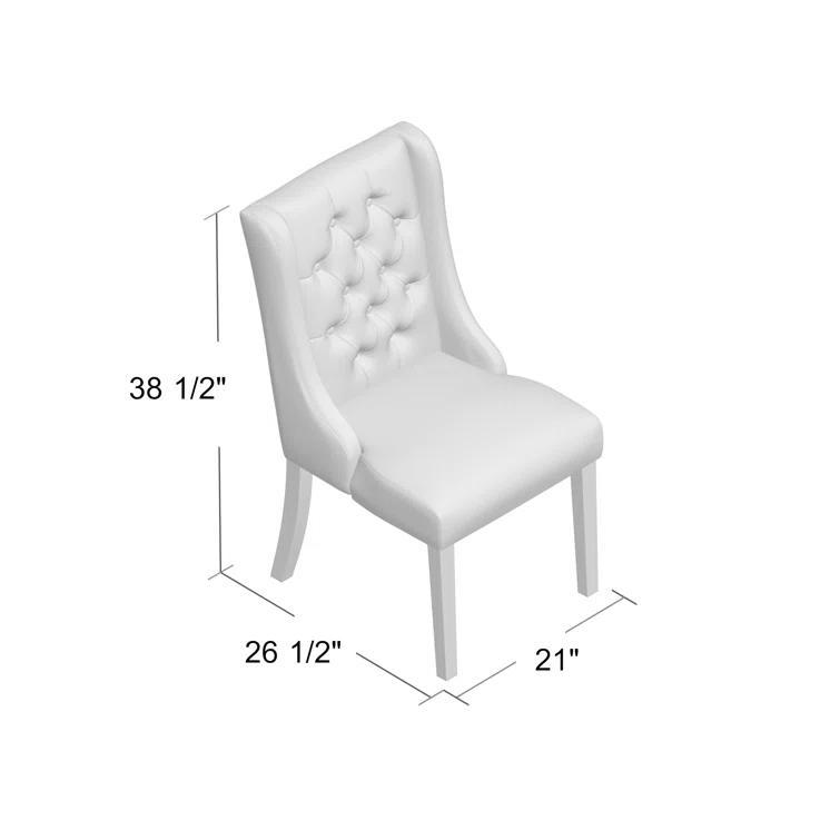 Modway Baronet Button Tufted Fabric Dining Chair