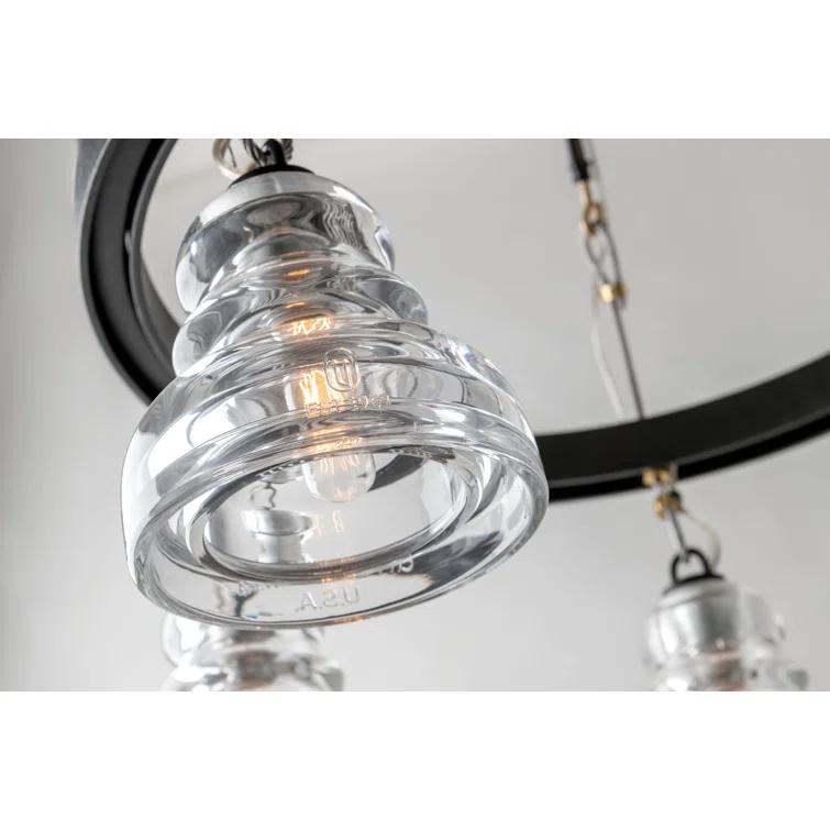 Menlo Park 10 - Light Wagon Wheel Chandelier