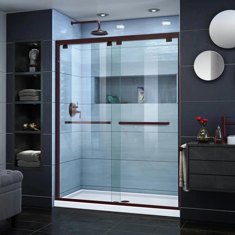 Encore 56" W x 76" H Bypass Shower Door with ClearMax™ Technology