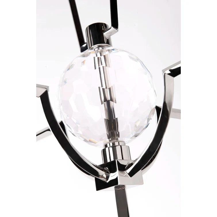 Hudson Valley Lighting Waterloo 4 - Light Glass Geometric Chandelier