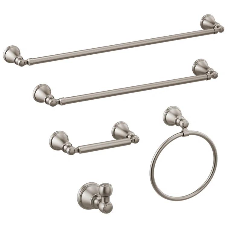 Woodhurst 24 in. Wall Mount Towel Bar Bath Hardware Accessory