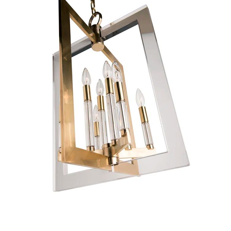 Wellington 8 - Light Dimmable Geometric Chandelier