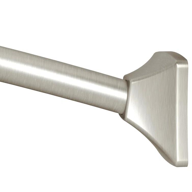 Moen 60-Inch to 72-Inch Permanent Mount Adjustable Curved Shower Rod
