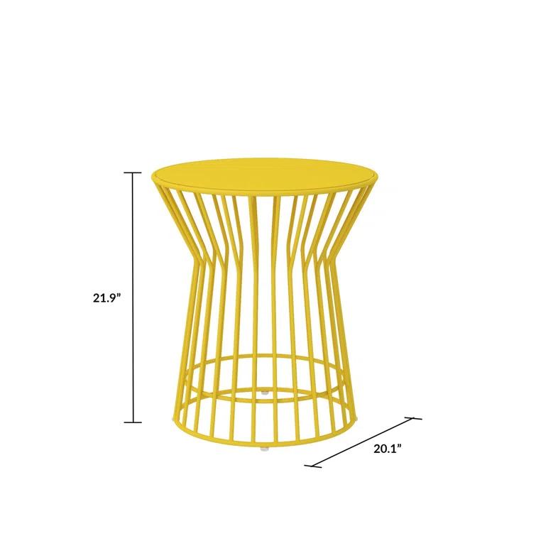 Roberta 20.08'' Metal Outdoor Side Table