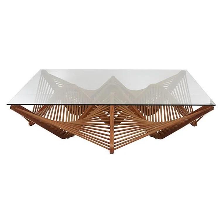 Oggetti Geo Glass Top Coffee Table