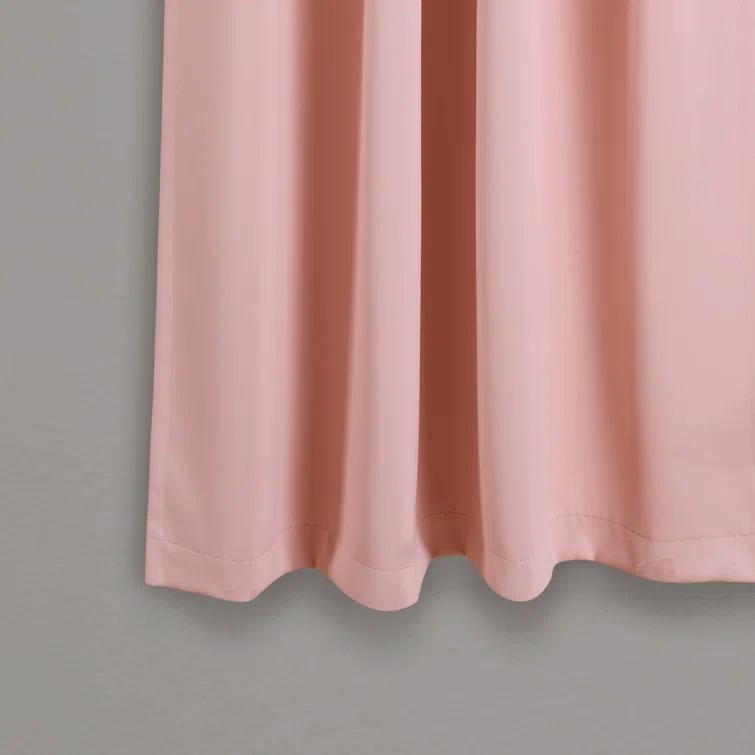 Lush Decor Lush Decor Insulated Back Tab Blackout Solid Blackout Thermal Curtain Panels (Set of 2)