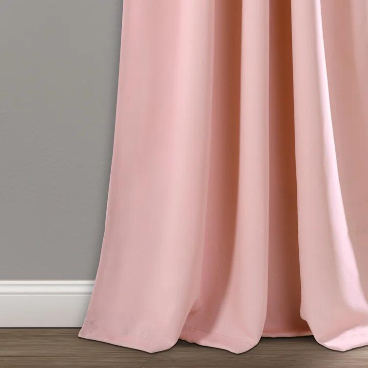 Lush Decor Lush Decor Insulated Back Tab Blackout Solid Blackout Thermal Curtain Panels (Set of 2)