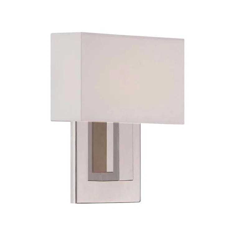 WAC Lighting dweLED, Manhattan 7in LED Fabric Wall Sconce 2700K in Black