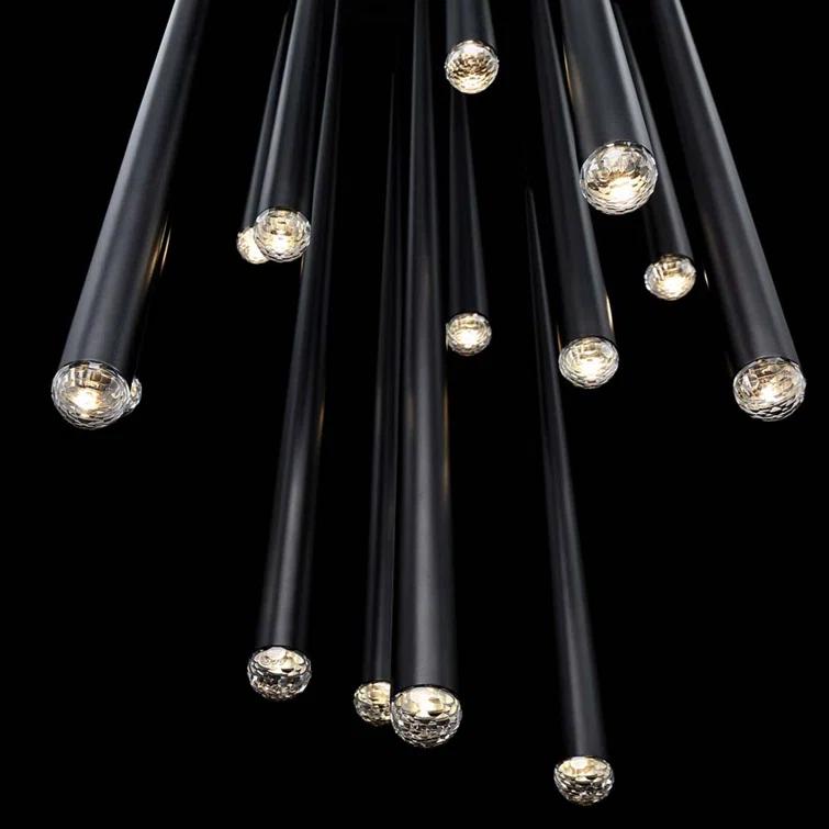 Cascade 21 - Light Polished Nickel LED Cluster Pendant