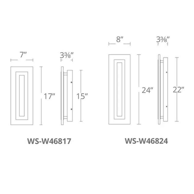 Shadow Aluminum LED Wall Light