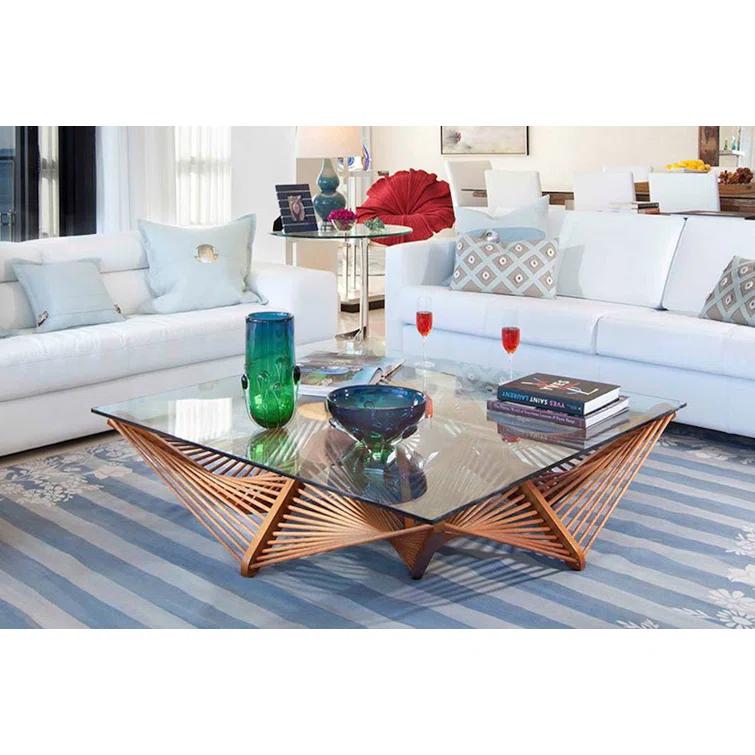 Oggetti Geo Glass Top Coffee Table