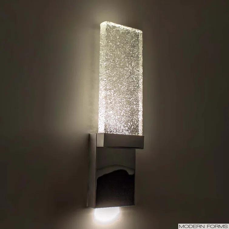 Glacier Steel LED Flush Mounted Sconce