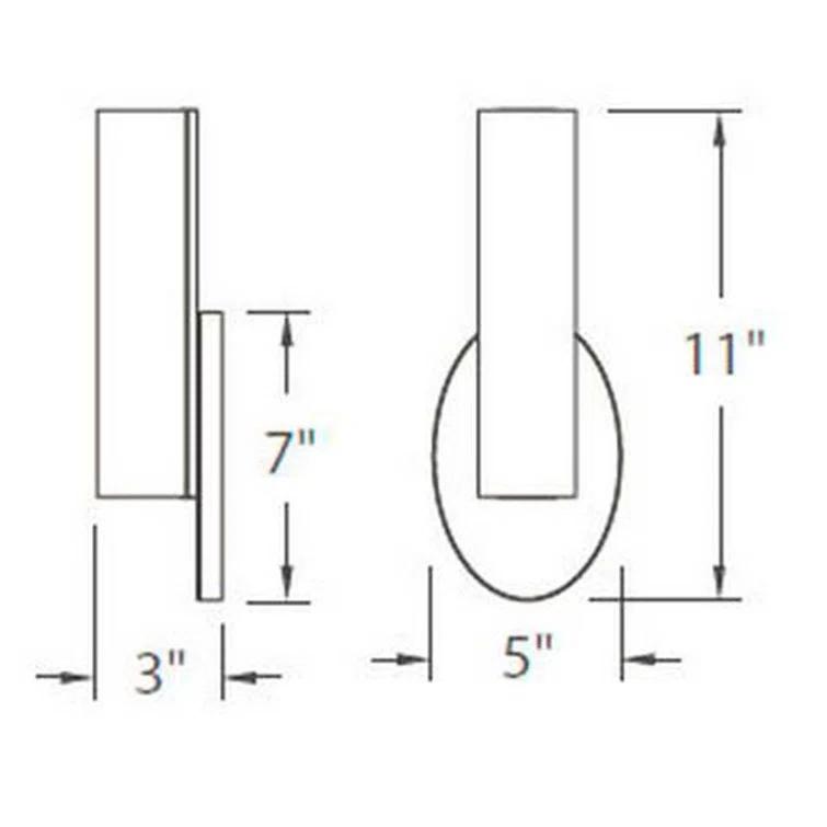 Loft Dimmable LED Bath Sconce