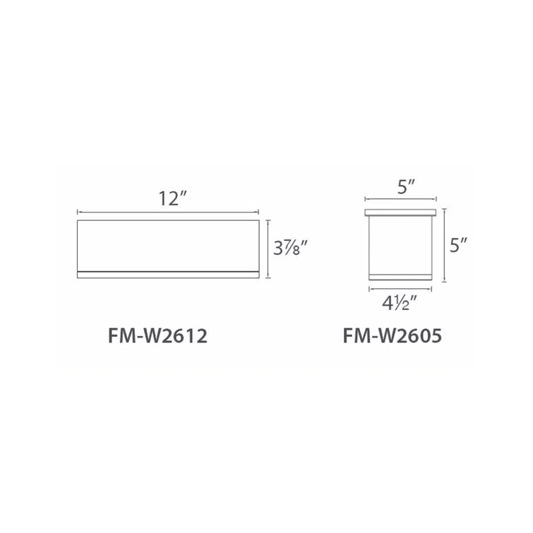 Tube Glass Flush Mount