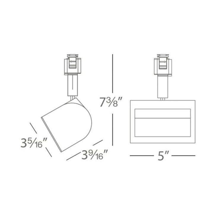 Wall Wash LED Adjustable Track Head