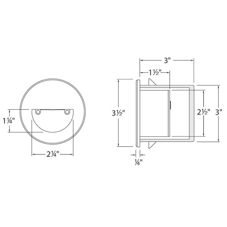 LEDme Integrated LED Metal Step Light