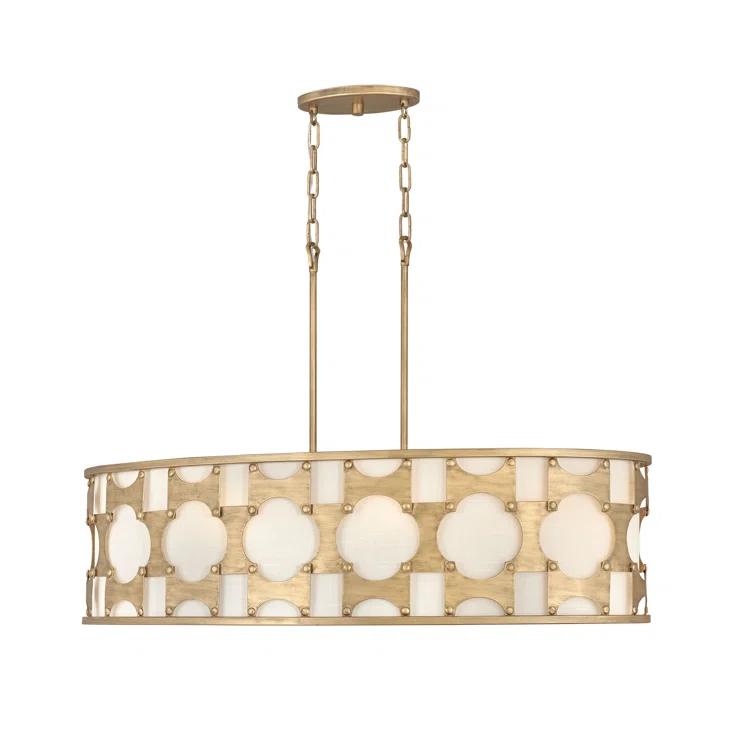 Carter 6-Light Oval Linear Chandelier