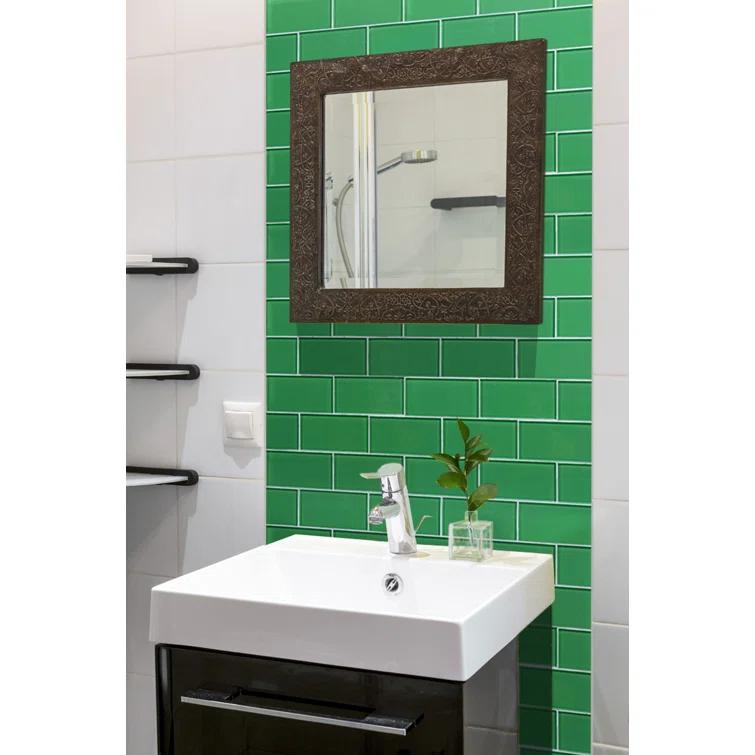Premium 3" x 6" Straight Edge Glass Mosaic Subway Tile
