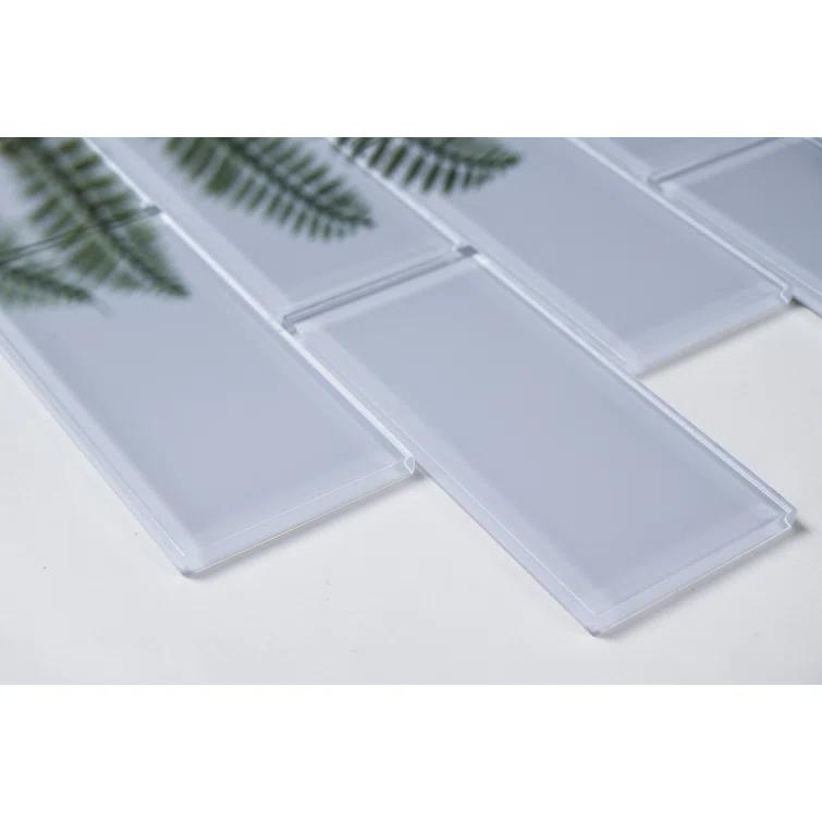 Premium 3" x 6" Straight Edge Glass Mosaic Subway Tile