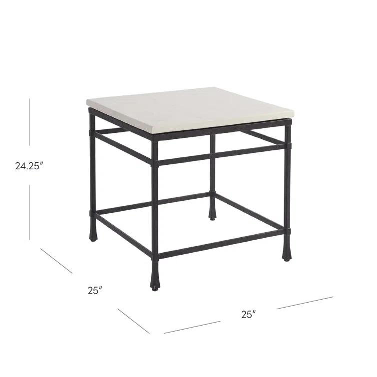 Barclay Butera Newport Stone Top End Table