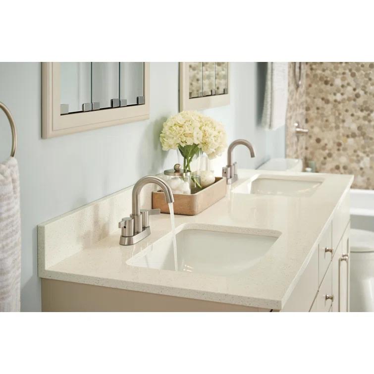 Precept Two Handle Centerset Bathroom Faucet with Drain Assembly