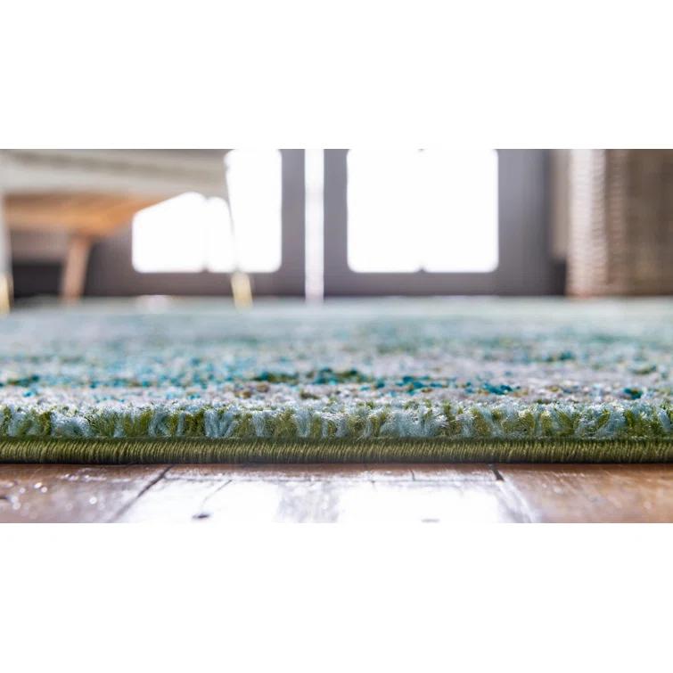 Kalf Abstract Green/Gray Rug