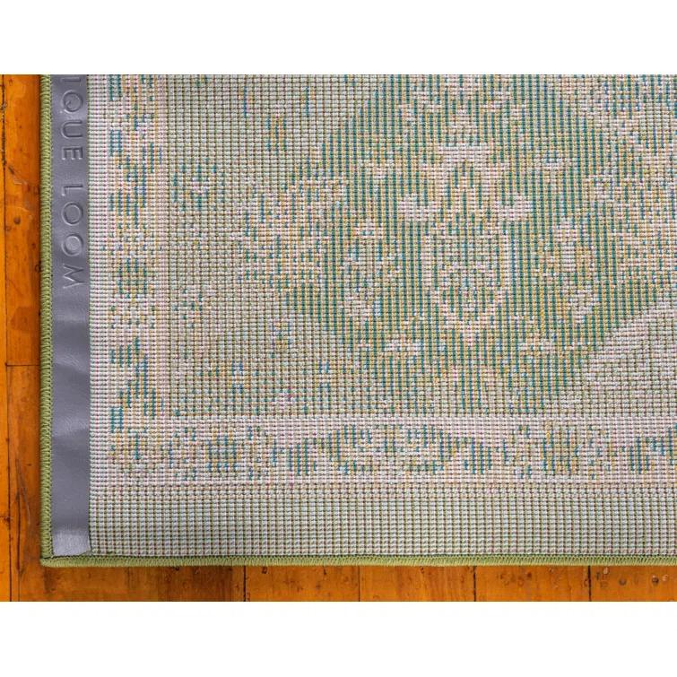 Kalf Abstract Green/Gray Rug