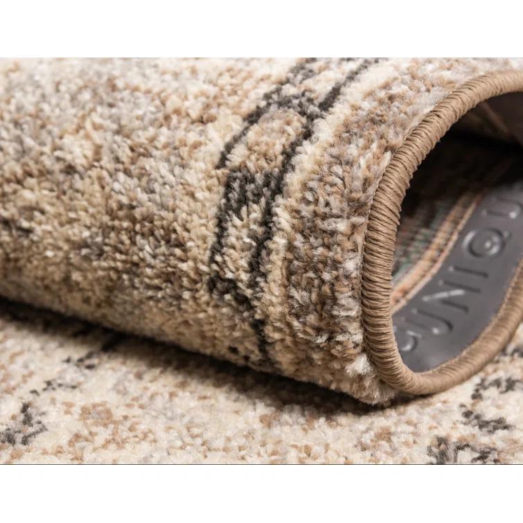 Kalf Abstract Beige Area Rug