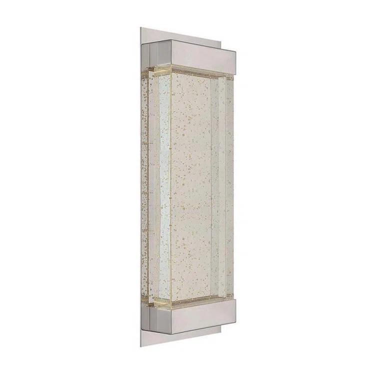 Mythical 18" Polished Nickel LED Wall Sconce with Dimmable Crystal