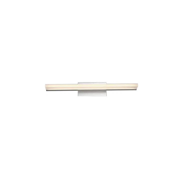 WAC Lighting Level 18" 1-Light LED 3500K Aluminum Bathroom Vanity Light in Gray
