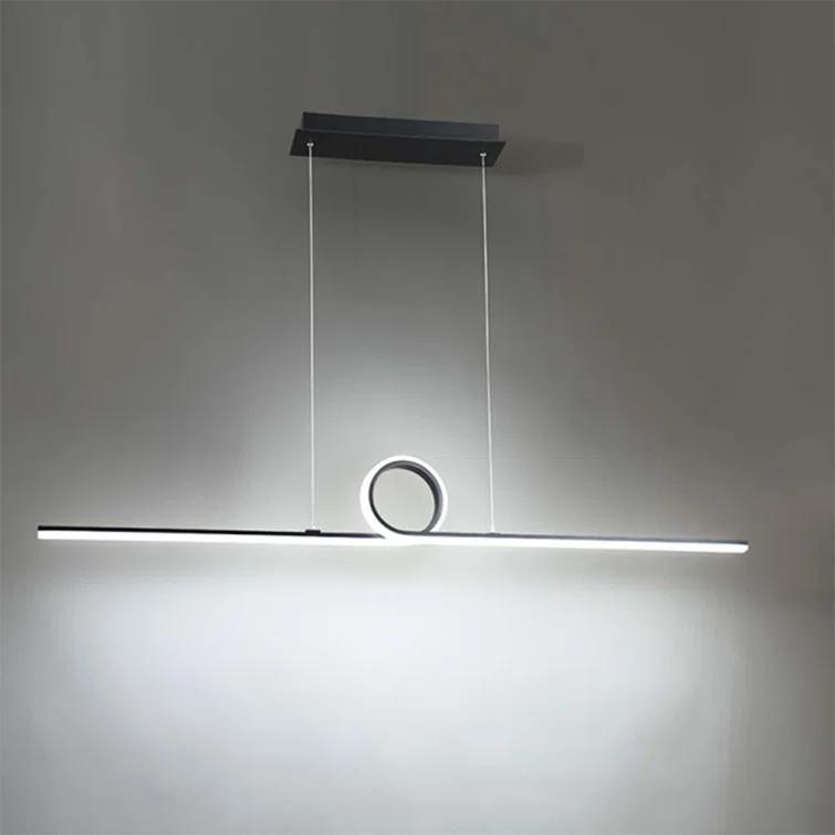 WAC Lighting Loophole 52" LED 3000K Contemporary Aluminum Pendant in Black