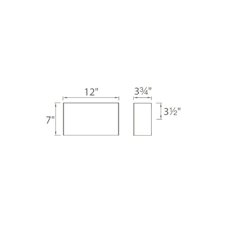 Blok 1 - Light LED Flush Mounted Sconce