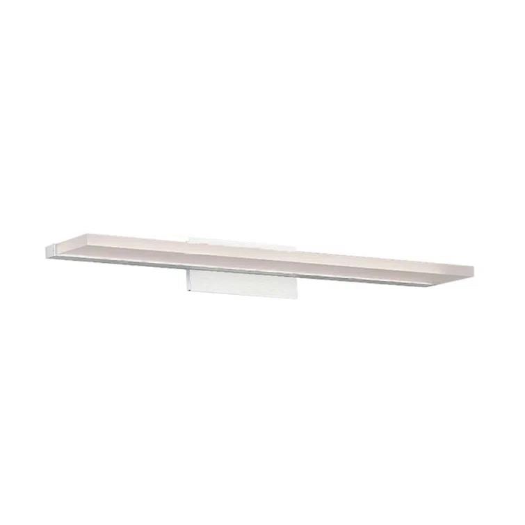 WAC Lighting Level 24" 1-Light LED 3500K Aluminum Bathroom Vanity Light in White