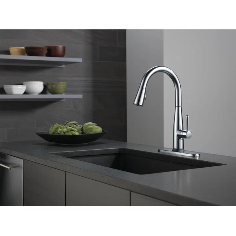 Essa Pull Down Single Handle Kitchen Faucet with MagnaTite Docking and Touch2O Technology