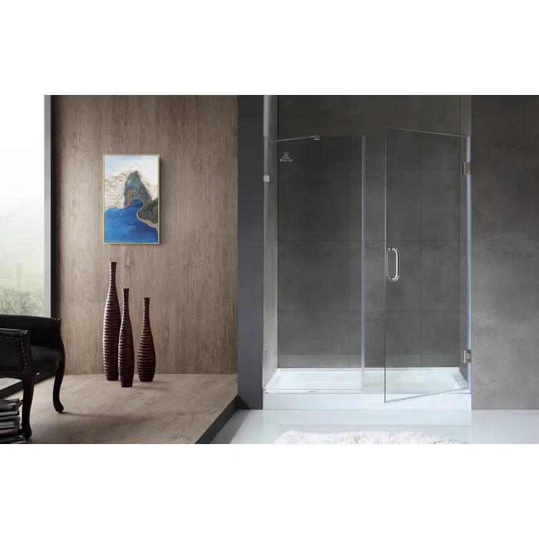 Consort 72" H Hinged Frameless Shower Door