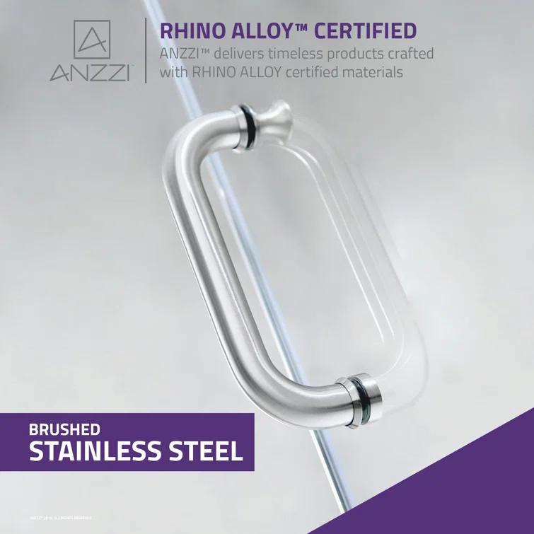 Fellow Series 30" x 72" Hinged Frameless Shower Door