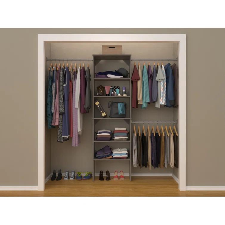 SuiteSymphony 60" W - 120" W Closet System Starter Kit