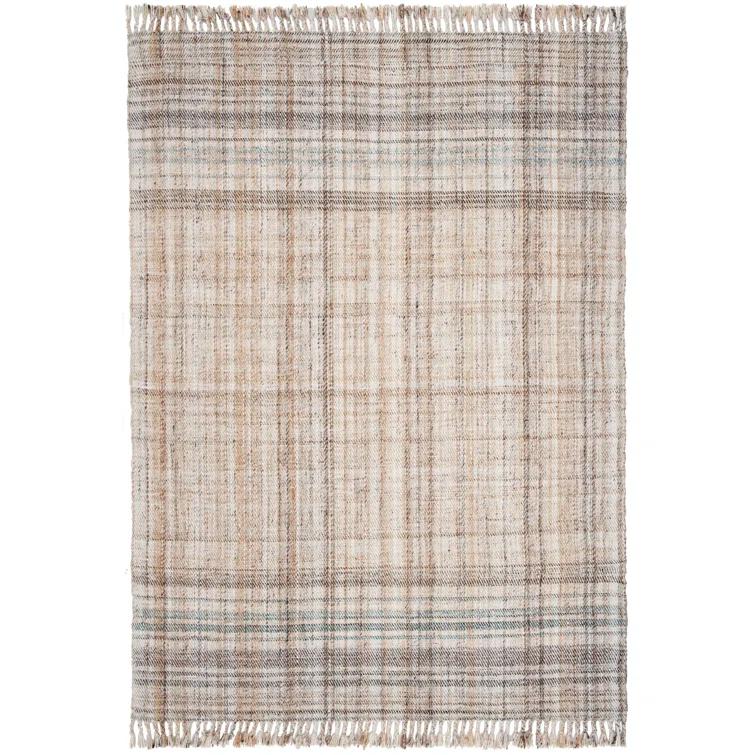 Jahi Lauren Ralph Lauren Hand Loomed 80% Pet Yarn, 20% Cotton Plaid Rug