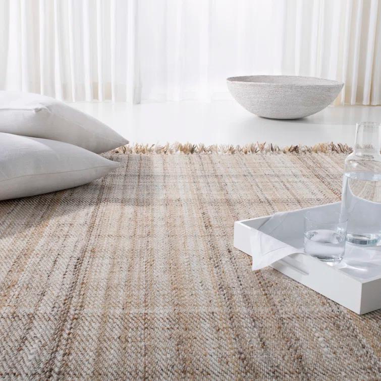 Jahi Lauren Ralph Lauren Hand Loomed 80% Pet Yarn, 20% Cotton Plaid Rug