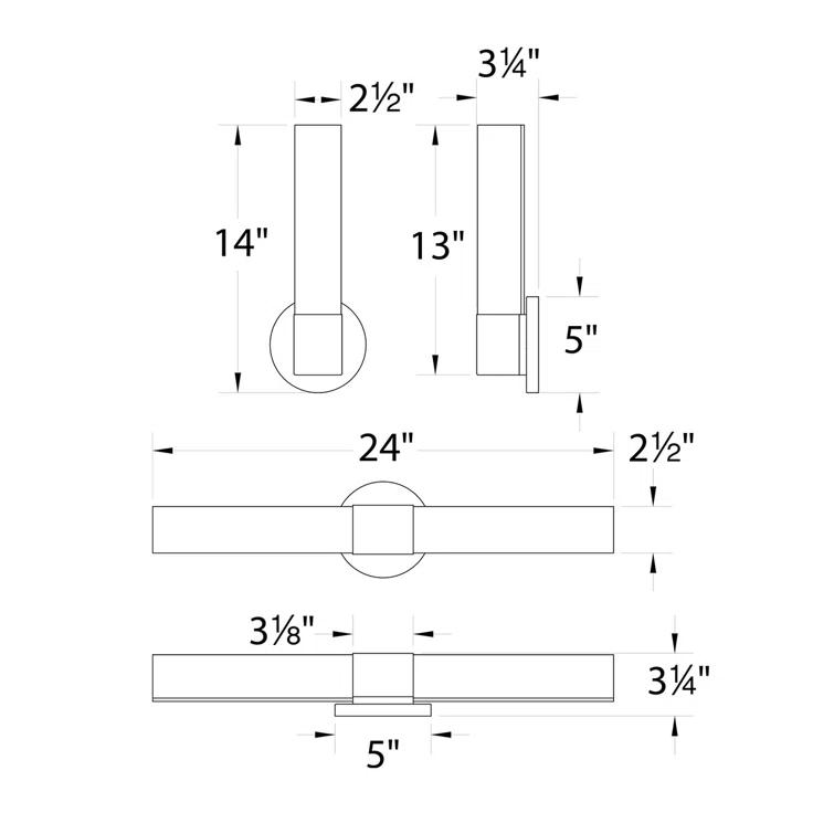 Dimmable LED Vanity Light